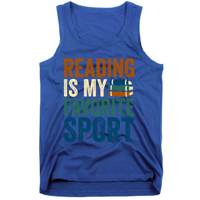 Reading Is My Favorite Sport Book Lovers Bookish Bookworm Gift Tank Top