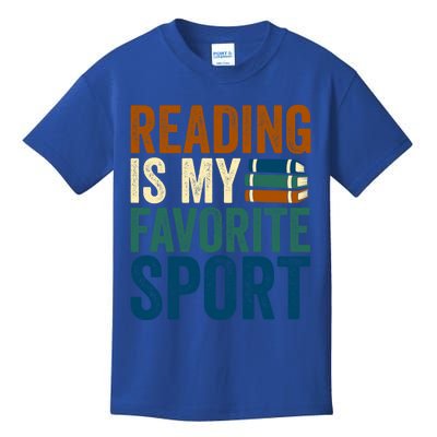 Reading Is My Favorite Sport Book Lovers Bookish Bookworm Gift Kids T-Shirt