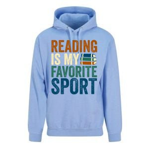 Reading Is My Favorite Sport Book Lovers Bookish Bookworm Gift Unisex Surf Hoodie