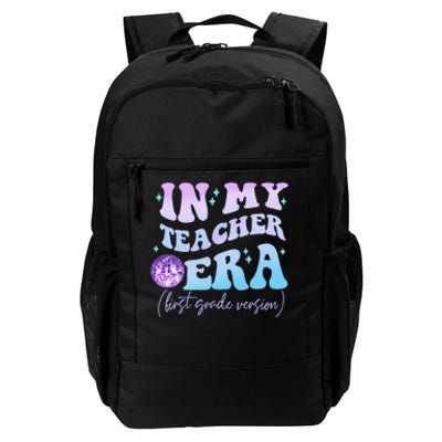 Retro In My Teacher Era First Grade Version Back To School Daily Commute Backpack