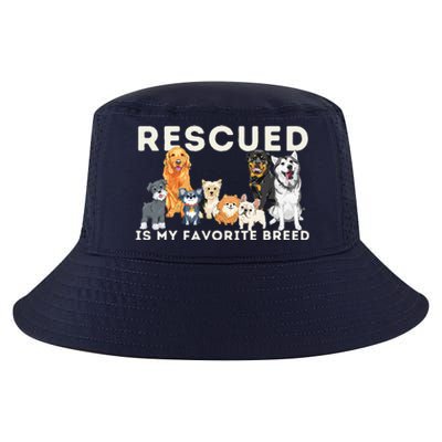 Rescued Is My Favorite Breed Animal Rescue Cool Comfort Performance Bucket Hat