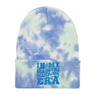 Retro In My Diabetes Warrior Era Diabetes Awareness Tie Dye 12in Knit Beanie