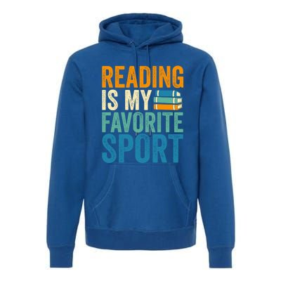 Reading Is My Favorite Sport Book Lovers Bookish Bookworm Cute Gift Premium Hoodie