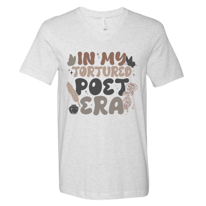 Retro In My Tortured Poet Era V-Neck T-Shirt