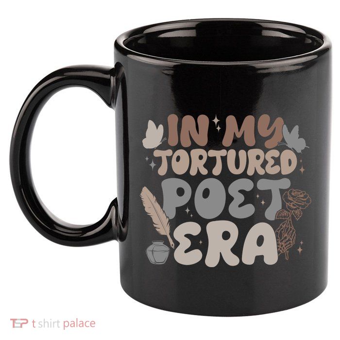 Retro In My Tortured Poet Era 11oz C Handle Ceramic Mug