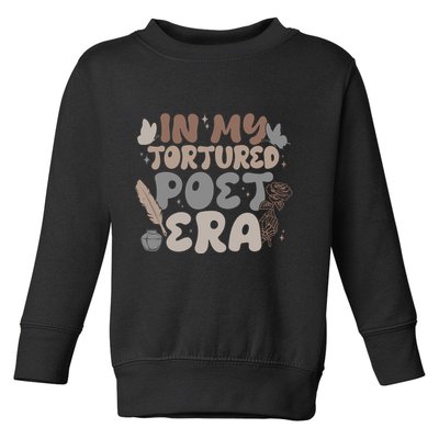 Retro In My Tortured Poet Era Toddler Sweatshirt