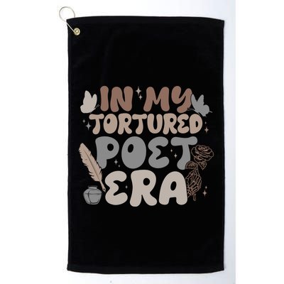 Retro In My Tortured Poet Era Golf Towel