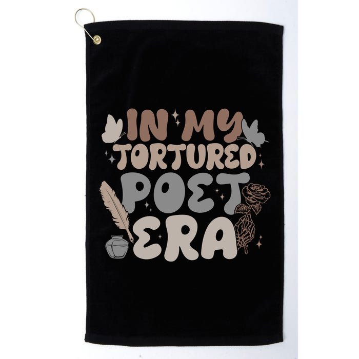 Retro In My Tortured Poet Era Golf Towel