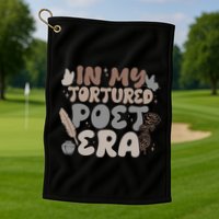 Retro In My Tortured Poet Era Golf Towel