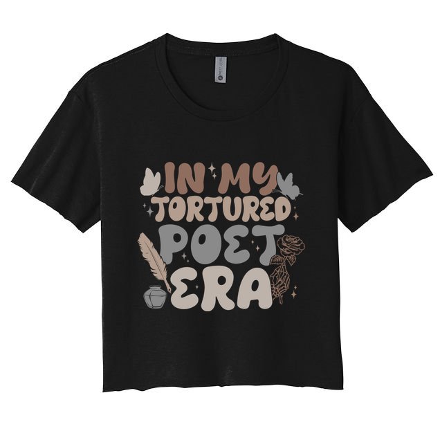 Retro In My Tortured Poet Era Crop Top
