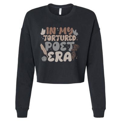 Retro In My Tortured Poet Era Cropped Pullover Crew