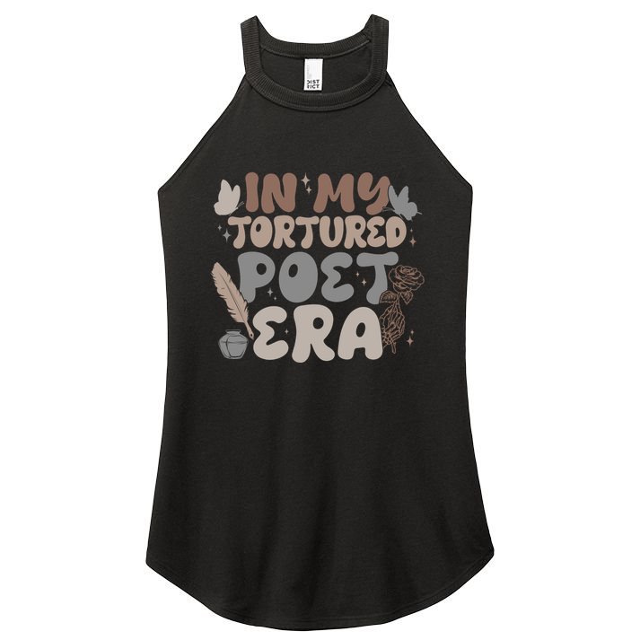 Retro In My Tortured Poet Era Women's Perfect Tri Rocker Tank