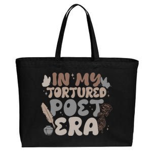 Retro In My Tortured Poet Era Cotton Canvas Jumbo Tote