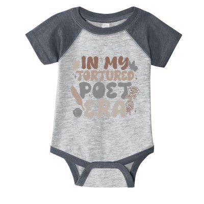 Retro In My Tortured Poet Era Infant Baby Jersey Bodysuit