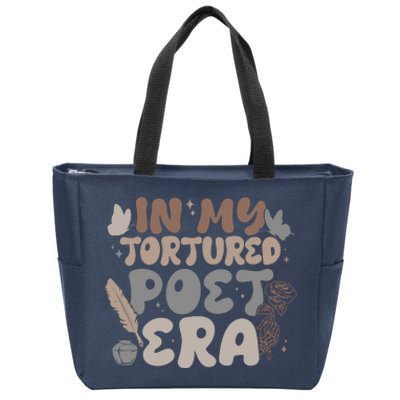 Retro In My Tortured Poet Era Zip Tote Bag