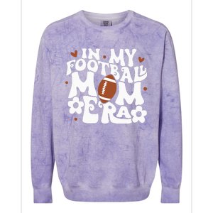 Retro In My Football Mom Era Football Mama Colorblast Crewneck Sweatshirt