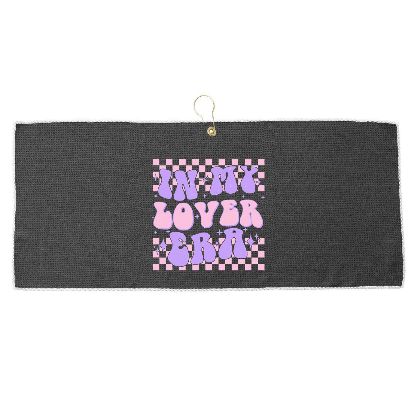 Retro In My Lover E.ra Style Groovy Funny Gift Large Microfiber Waffle Golf Towel