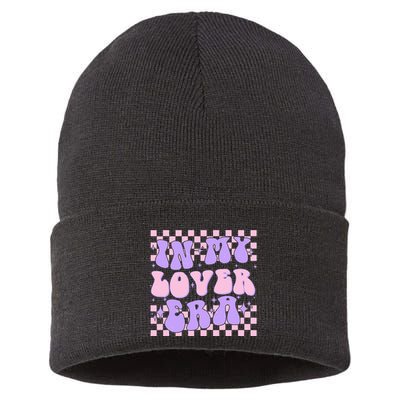 Retro In My Lover E.ra Style Groovy Funny Gift Sustainable Knit Beanie