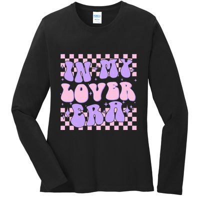 Retro In My Lover E.ra Style Groovy Funny Gift Ladies Long Sleeve Shirt