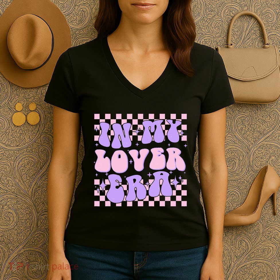Retro In My Lover E.ra Style Groovy Funny Gift Women's V-Neck T-Shirt