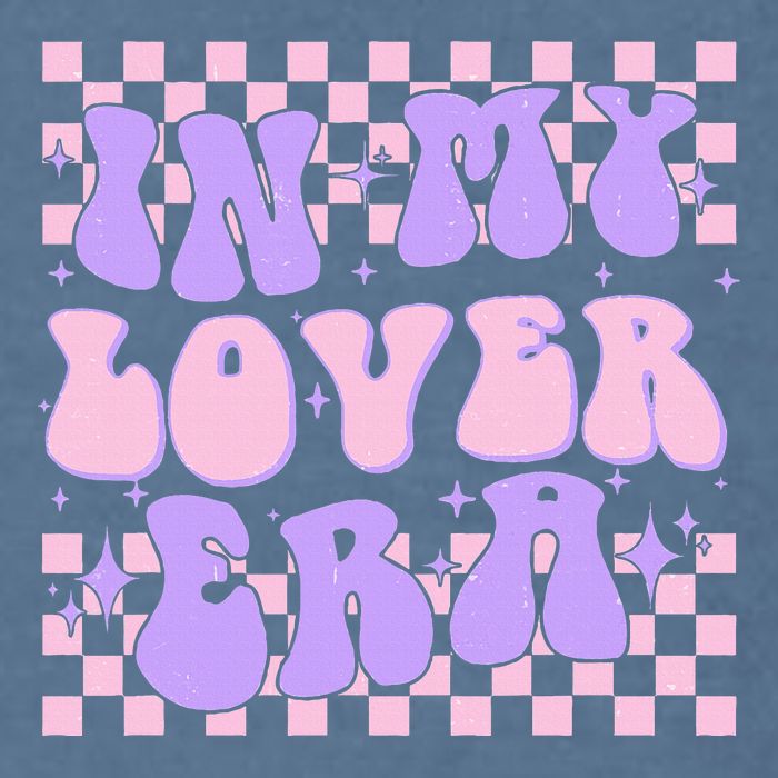 Retro In My Lover E.ra Style Groovy Funny Gift Garment-Dyed Sweatshirt