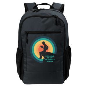 Reading Is My Favorite Sport Gift Fun Book Lover Cool Gift Daily Commute Backpack