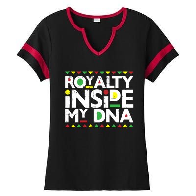 Royalty Inside My Dna Melanin Pride Black Lives Matter Funny Gift Meaningful Gif Ladies Halftime Notch Neck Tee