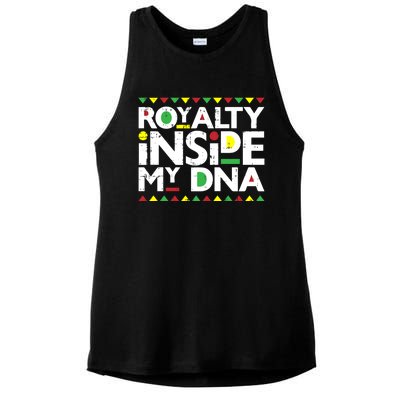 Royalty Inside My Dna Melanin Pride Black Lives Matter Funny Gift Meaningful Gif Ladies PosiCharge Tri-Blend Wicking Tank