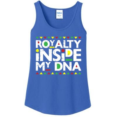 Royalty Inside My Dna Melanin Pride Black Lives Matter Funny Gift Meaningful Gif Ladies Essential Tank