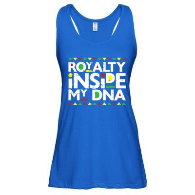 Royalty Inside My Dna Melanin Pride Black Lives Matter Funny Gift Meaningful Gif Ladies Essential Flowy Tank