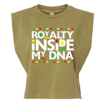 Royalty Inside My Dna Melanin Pride Black Lives Matter Funny Gift Meaningful Gif Garment-Dyed Women's Muscle Tee