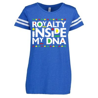 Royalty Inside My Dna Melanin Pride Black Lives Matter Funny Gift Meaningful Gif Enza Ladies Jersey Football T-Shirt