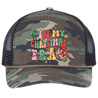 Retro In My Christmas Era Holiday Season Retro Rope Trucker Hat Cap