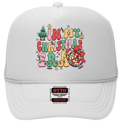 Retro In My Christmas Era Holiday Season High Crown Mesh Back Trucker Hat