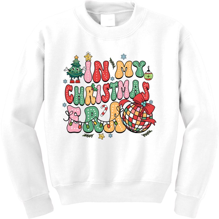 Retro In My Christmas Era Holiday Season Kids Sweatshirt