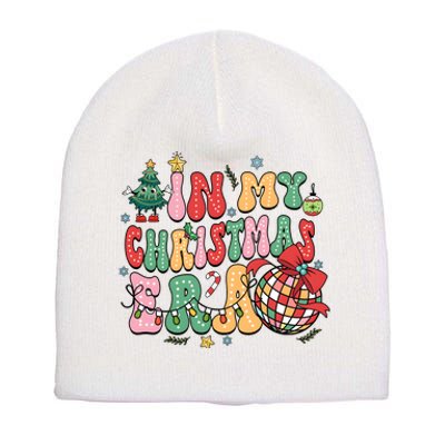 Retro In My Christmas Era Holiday Season Short Acrylic Beanie