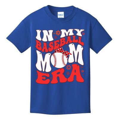 Retro In My Baseball Mom Era Mama Kids T-Shirt