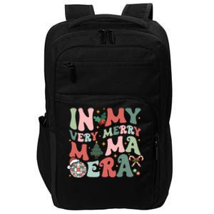 Retro In My Very Merry Mama Era Christmas Mama Disco Ball Impact Tech Backpack