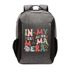 Retro In My Very Merry Mama Era Christmas Mama Disco Ball Vector Backpack