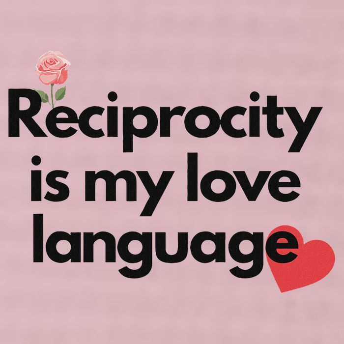 Reciprocity Is My Love Language Flower Red Heart 25L Jumbo Tote