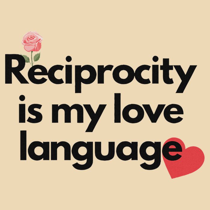 Reciprocity Is My Love Language Flower Red Heart Zip Tote Bag