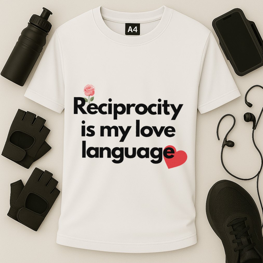 Reciprocity Is My Love Language Flower Red Heart Performance Shirt