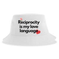Reciprocity Is My Love Language Flower Red Heart Sustainable Bucket Hat