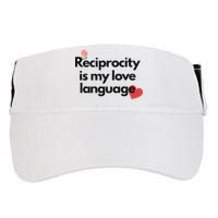 Reciprocity Is My Love Language Flower Red Heart Adult Drive Performance Visor