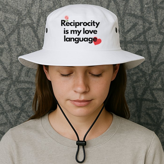 Reciprocity Is My Love Language Flower Red Heart Bucket Hat
