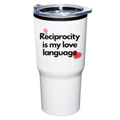 Reciprocity Is My Love Language Flower Red Heart Tumbler