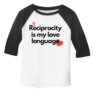 Reciprocity Is My Love Language Flower Red Heart Toddler Fine Jersey T-Shirt