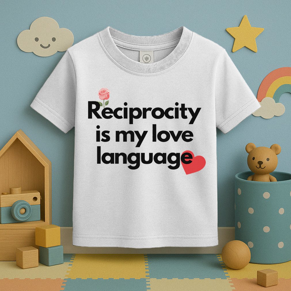 Reciprocity Is My Love Language Flower Red Heart Toddler T-Shirt
