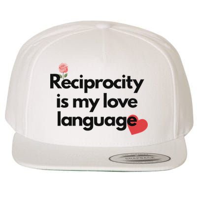 Reciprocity Is My Love Language Flower Red Heart Wool Snapback Cap