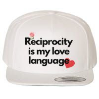 Reciprocity Is My Love Language Flower Red Heart Wool Snapback Cap